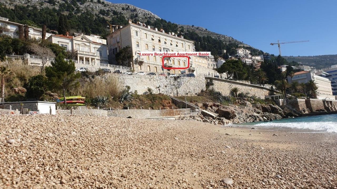 Luxury Beachfront Apartment Banje Dubrovnik Dış mekan fotoğraf
